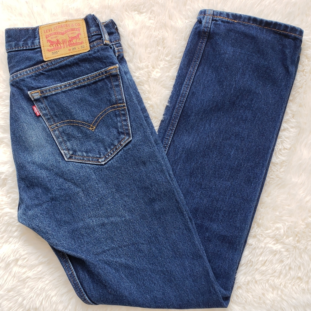Levi's Dark Blue 505s